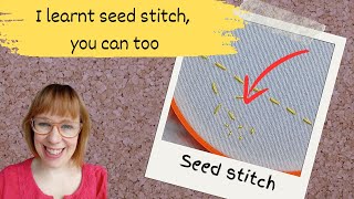 Seed Stitch The Easiest Embroidery Stitch [upl. by Silvio]