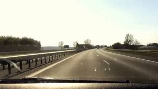 Overtaking on german highway with Ford Focus mk2 and 200 kmh speed [upl. by Nomael730]