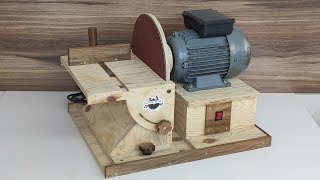 How To Make Disc Sander Machine  12 inch30cm  Velcro Sander  Cırtlı Disk Zımpara [upl. by Lev]