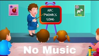 ABC Phonics Song  No Music  Vocal  بدون موسیقی [upl. by Herzberg247]