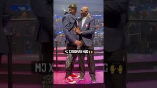 MJ amp Rodman HUG at NBA All Star Game 🙌 shorts [upl. by Odnamla]