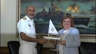 Italian Navys Aircraft Carrier CAVOUR and Frigate ALPINO visit Pakistan [upl. by Eiramenna401]