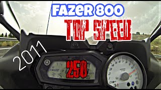 Fazer 800 Top Speedfz8 top speed [upl. by Airetnahs]