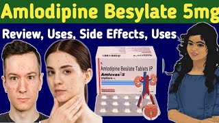 Amlodipine Besylate 5 mg per tablet  Review Amlodipine tablets ip 5mg hindi kis kaam aati hai uses [upl. by Aicile]