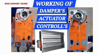 Belimo Actuator for Damper  Actuator ko manually kaise khole  hvacsupporttechie [upl. by Tnecnev]