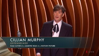 Cillian Murphy wins Best Actor at SAG awards 2024  Acceptance Speech  Oppenheimer [upl. by Belac701]