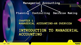 Managerial Accounting An Overview  Introduction to Managerial Accounting  Md Azim [upl. by Ferree577]