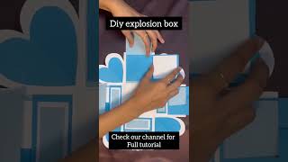 Easy explosion box diy explosion box tutorial paper craft birthday gift explosion box [upl. by Maccarthy]