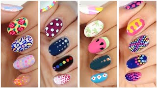 CUTE ART DESIGNS 2023  Easy Nail Art For Beginners Using A Toothpick Compilation [upl. by Ynnelg]