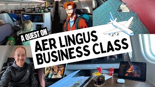 Aer Lingus Dublin DUB to Orlando MCO EI121 in Business Class  Was the upgrade worth it [upl. by Aniroc]