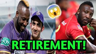 SHOCKING NEWS Andre Russell Announced Retirement 😱 [upl. by Eiznekcm]