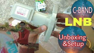 SOLID C band LNB Unboxing and setup  cband 17k lnb setup [upl. by Hagile]