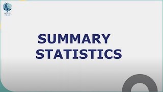 01  Summary statistics  Data Analysis amp Visualization [upl. by Germano]