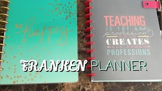 FRANKENPLANNER Happy Teacher Planner  Happy BIG Planner Vlogust 2016 [upl. by Ivory]