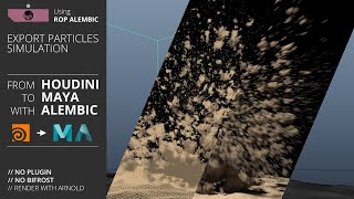 Export particles from Houdini to Maya using Alembic and Arnold ONLY [upl. by Gluck]