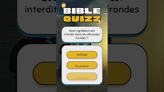 bible quizz LE LEVITIQUE N°2 libraccessacademy bible quiz [upl. by Anilave]