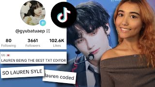 starting a TXT editing account on TikTok for ONE WEEK [upl. by Genia932]