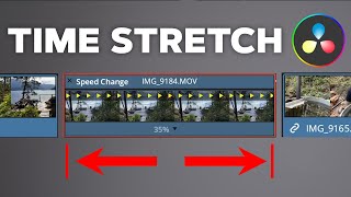 How to use the RateTime Stretch Tool in DaVinci Resolve timestretch ratestretch [upl. by Konstance]