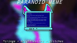 Paranoid animation meme  find the doggos roblox  CRINGE  BRIGHT COLORS WARN [upl. by Shalom]