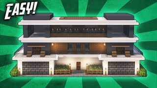 Minecraft How To Build A Modern Mansion House Tutorial 48 [upl. by Carmel]