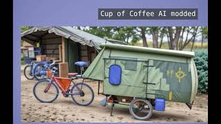 bike camper ai design – AIGenerated Bicycle Camper Concepts [upl. by Herc]