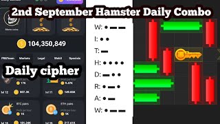 3 September Hamster Daily Combo  Hamster Kombat daily Combo  Daily Cipher hamsterkombat [upl. by Ecnarolf381]