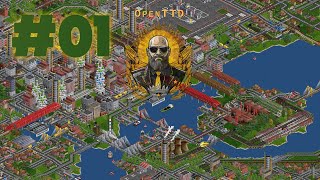 Transport Tycoon Deluxe OpenTTD  Gameplay 01  Stavíme vlastní dopravní impérium [upl. by Scribner409]