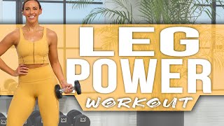 45 Minute Leg POWER Workout  Breakthrough  Day 13 [upl. by Pickering908]