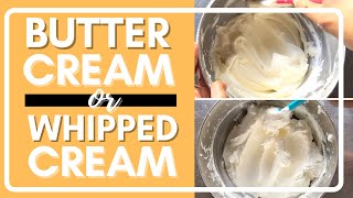 Buttercream vs Whipped Cream  THE BEST ICING FOR YOUR CAKE [upl. by Dewitt]