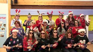 Addiewell and St Thomas Primary Schools staff sing Christmas Carols [upl. by Nadeen]