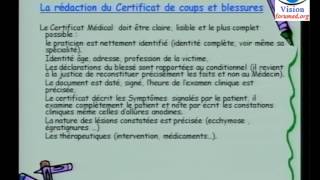 Comment délivrer un Certificat de coups et blessures [upl. by Adlare280]