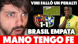 💥¡BOMBAZO HISTÓRICO ES LA PEOR BRASIL que RECUERDO PINCHAZO vs VENEZUELA 11 • VINI FALLÓ un PENAL [upl. by Auqinehs]