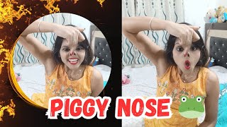 Piggy Nose challenge video most Requested video nakhrewalimohini [upl. by Attennod688]