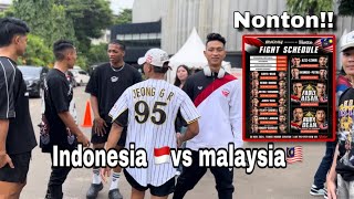 NONTON PERTANDINGAN BERSEJARAH INDONESIA🇮🇩vs MALAYSIA🇲🇾  KALIAN ALL IN SIAPA [upl. by Aivilo]