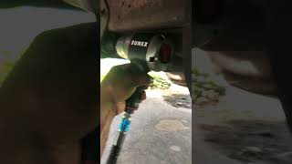 Sunex SX4350 Air impact wrench versus Ford E250 radius arm nut [upl. by Shelli]