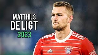 Matthijs De Ligt • Defensive Skills and Tackles • 2023 [upl. by Isak36]