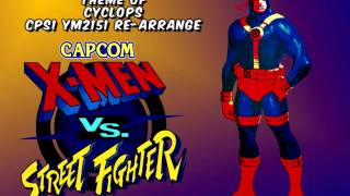 XMen VS Street Fighter  Cyclops Theme CPS1 YM2151 ReArrange [upl. by Vasily]