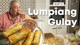 Lumpiang Gulay Recipe that you can use to start your food business  Chef Tatung [upl. by Backler735]