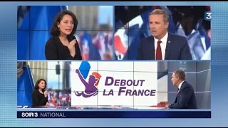 Nicolas DupontAignan sur France 3 quotFillon est dans une impasse politiquequot [upl. by Ajnin]