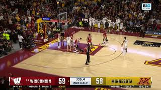 Wisconsin Basketball Highlights at Minnesota 12324 [upl. by Eidahs337]