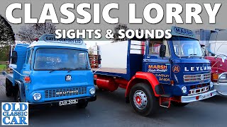 See amp hear old lorries Leyland Bedford ERF Foden etc that met up nr Whitchurch in Shropshire [upl. by Cadman]