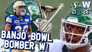 Bomber Game Reaction 2024 1318 SSK21 WPG26 Banjo Bowl Win YAY WINNING RECORD [upl. by Dyoll]