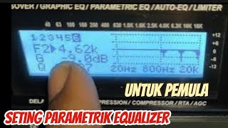 setting parametrik equalizer dbx260 agar suara jernih amp rata [upl. by Eki]