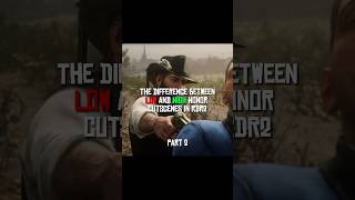 The Difference Between High And Low Honor Cutscenes In RDR2  shorts rdr2 arthurmorgan [upl. by Jeth609]