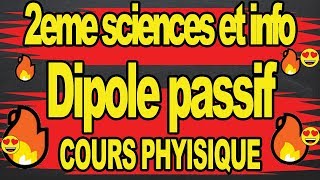 Carectéristique intensité tension dun dipole passif conducteur ohmique 2eme science et info [upl. by Zins]