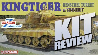 Kit Review Dragon 6303 King Tiger Henschel Turret wZimmerit in 135 [upl. by Eillod856]