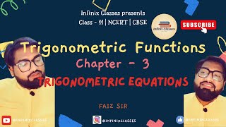 Trigonometric Equations  Class 11 CBSE Mathematics  Chapter 3  NCERT maths youtube [upl. by Eytteb968]