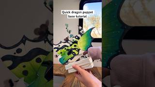 Quick Dragon Puppet Base Tutorial dragonpuppet paperdragons [upl. by Hovey398]