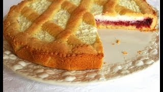 Ricetta Crostata di ricotta e marmellataRICETTA FACILE e BUONISSIMA [upl. by Ahsinot306]