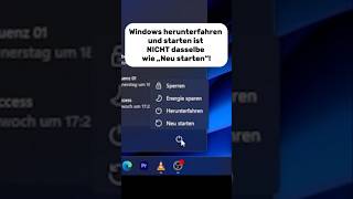 Unterschied zwischen Herunterfahren und Neu starten windows [upl. by Jeaz788]